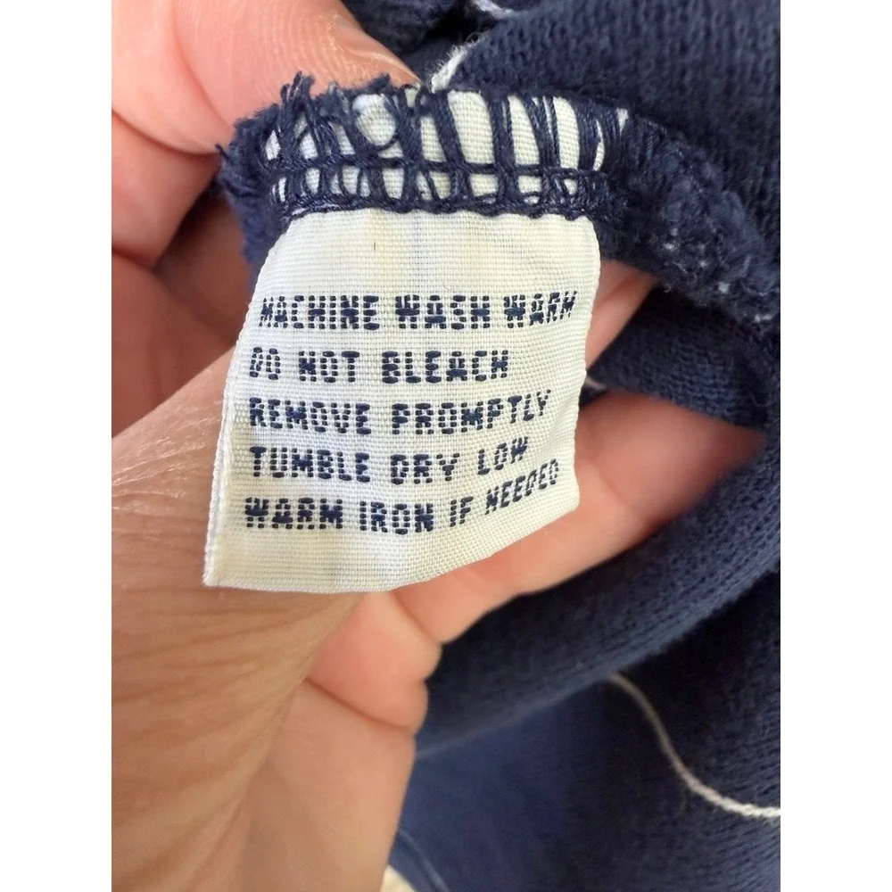 Polo Ralph Lauren Custom Fit Striped Polo Shirt Navy Blue Red Pony Large